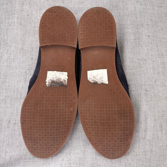 Clarks Trish Calla Loafer Blue Suede Slip On Sunburst Corpcore Women's‎ Size 8 - Picture 8 of 11